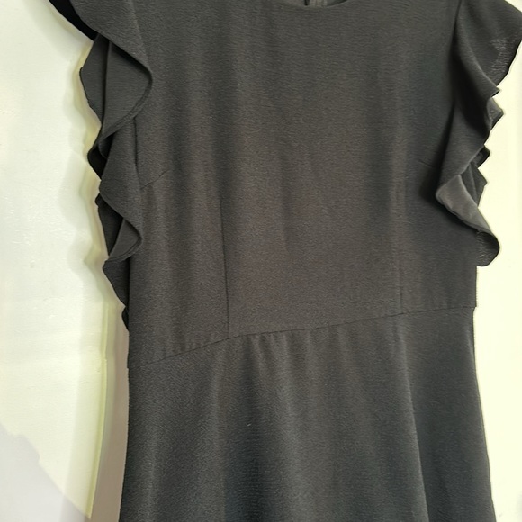 Who What Wear & Target Black Mini Dress with flutter sleeves. - Picture 4 of 6